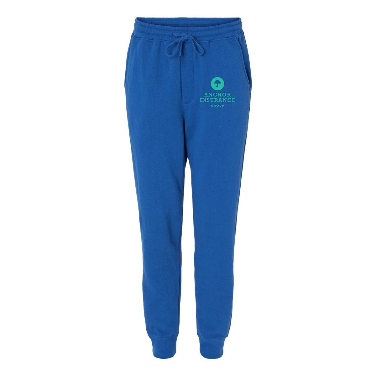 Independent Trading Co. Men's Midweight Fleece Sweatpants - Royal - Front