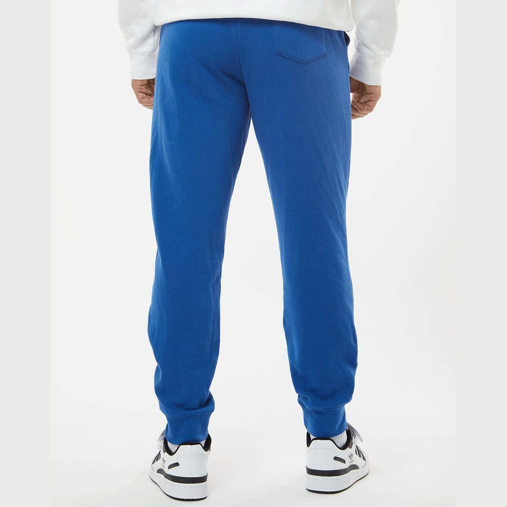 Independent Trading Co. Men's Midweight Fleece Sweatpants - Royal - On Model Back