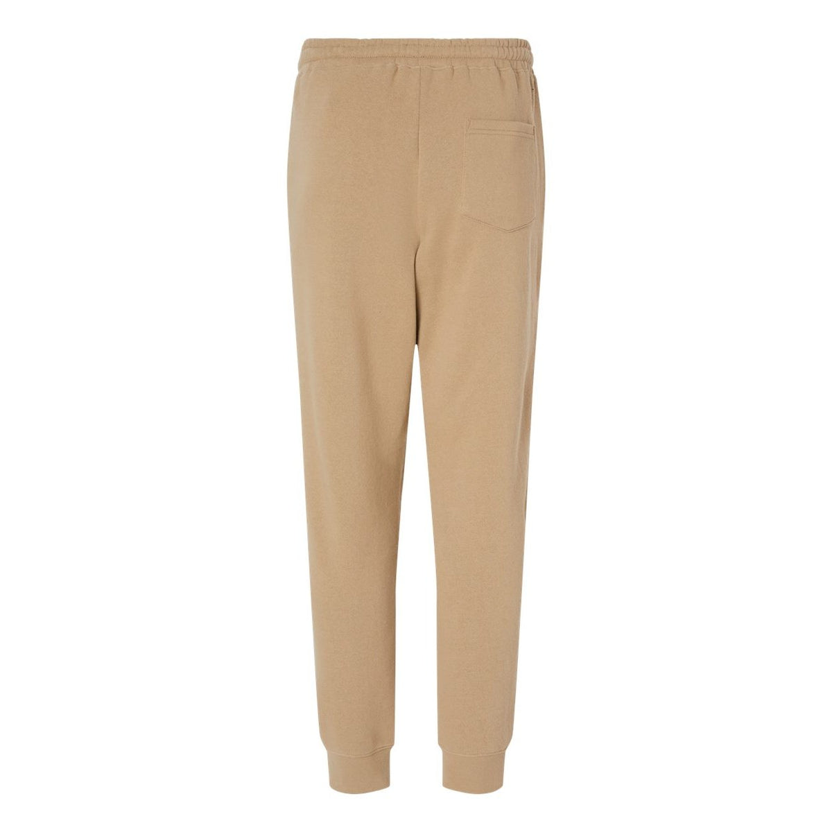 Independent Trading Co. Men's Midweight Fleece Sweatpants - Sandstone - Back