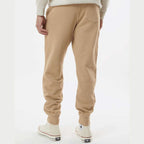 Independent Trading Co. Men's Midweight Fleece Sweatpants - Sandstone - On Model Back