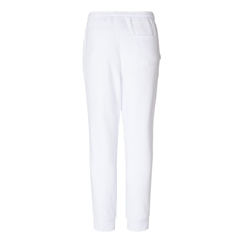 Independent Trading Co. Men's Midweight Fleece Sweatpants - White - Back