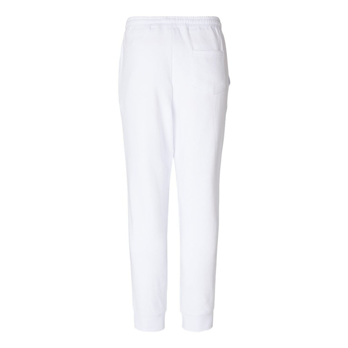 Independent Trading Co. Men's Midweight Fleece Sweatpants - White - Back