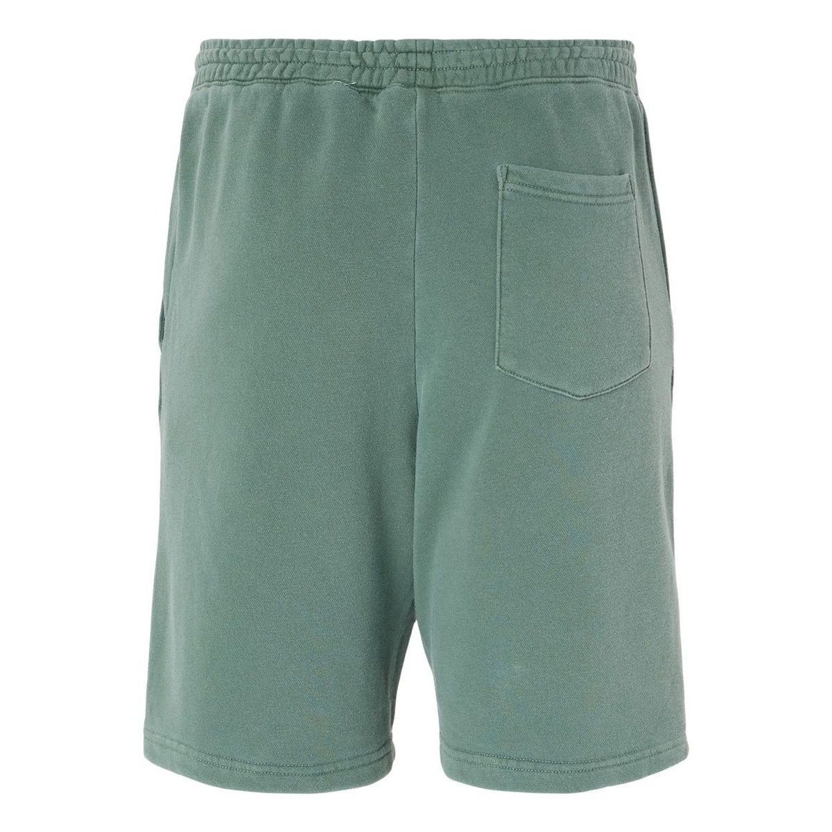 Independent Trading Co. Unisex Pigment-Dyed Fleece Shorts - Pigment Alpine Green - Back