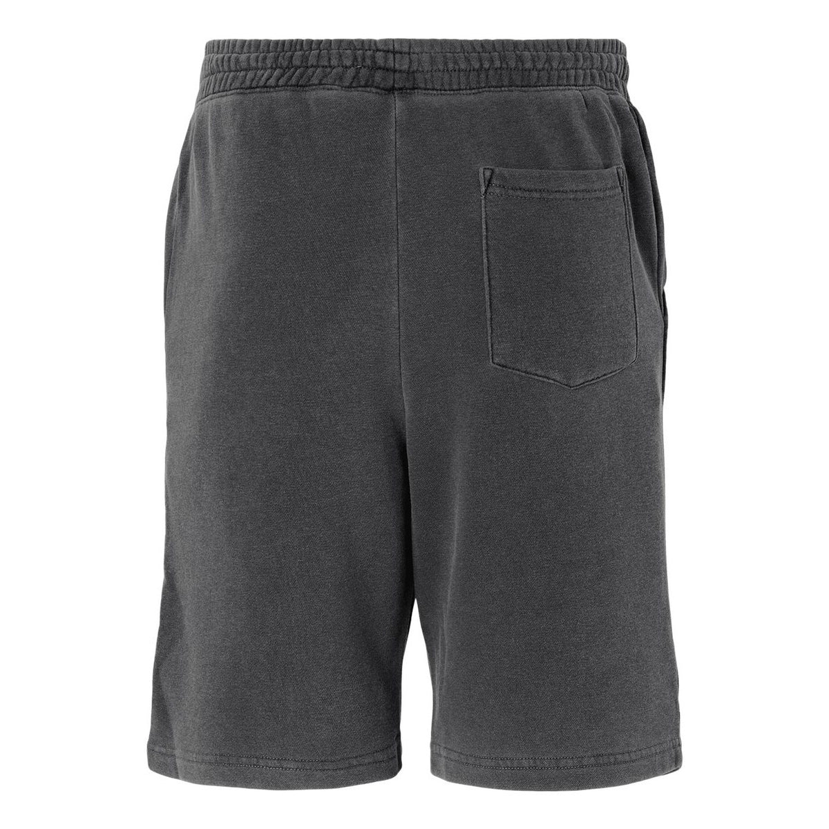 Independent Trading Co. Unisex Pigment-Dyed Fleece Shorts - Pigment Black - Back