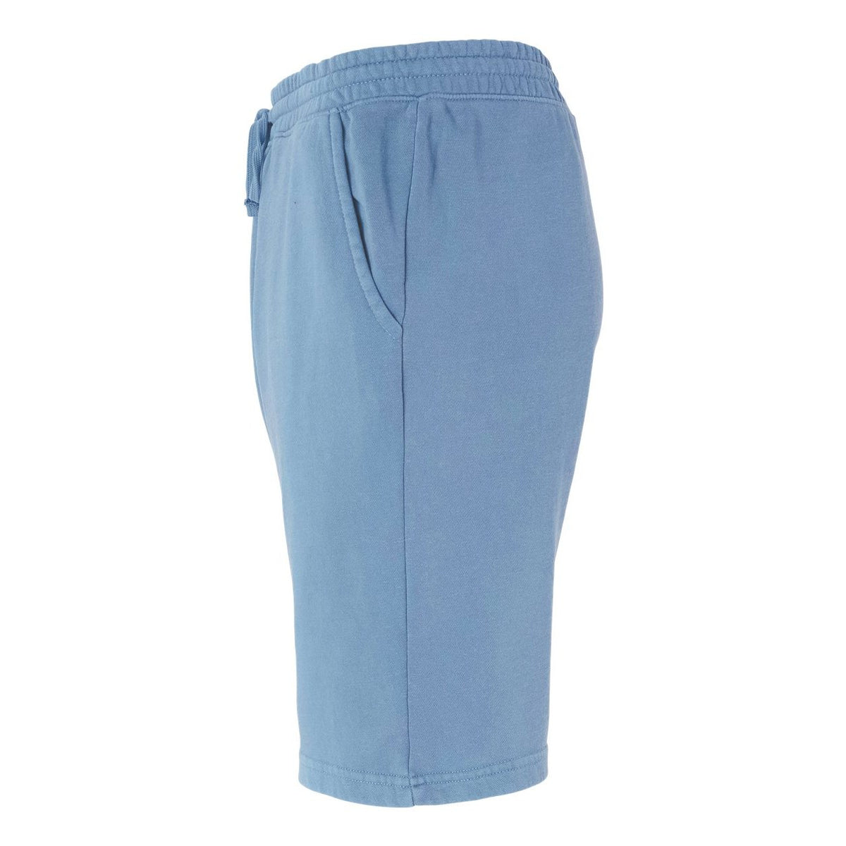Independent Trading Co. Unisex Pigment-Dyed Fleece Shorts - Pigment Light Blue - Direct Side