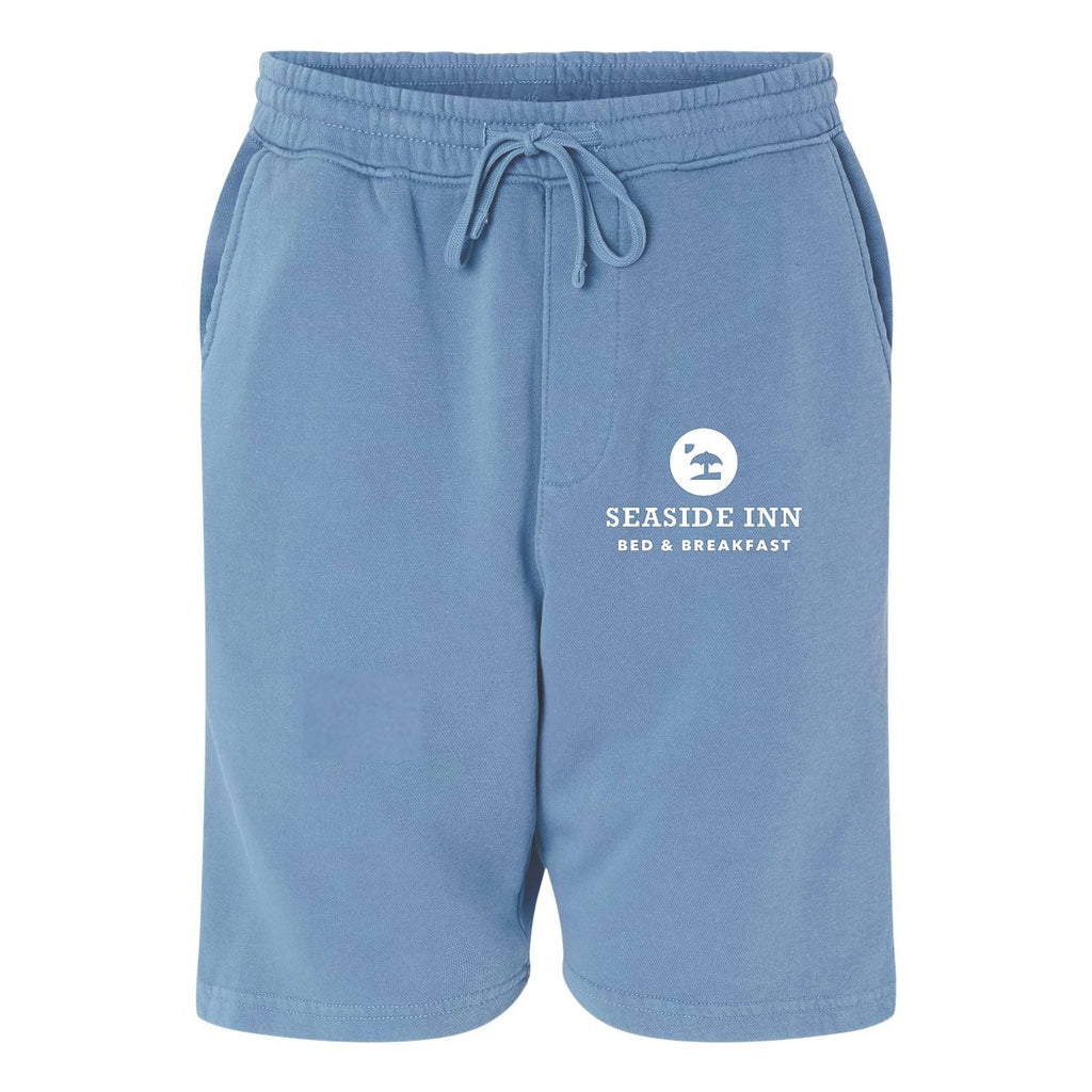 Independent Trading Co. Unisex Pigment-Dyed Fleece Shorts - Pigment Light Blue - Front