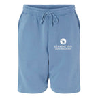 Independent Trading Co. Unisex Pigment-Dyed Fleece Shorts - Pigment Light Blue - Front