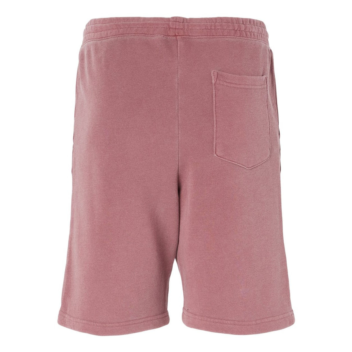 Independent Trading Co. Unisex Pigment-Dyed Fleece Shorts - Pigment Maroon - Back