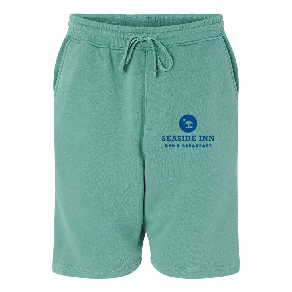 Independent Trading Co. Unisex Pigment-Dyed Fleece Shorts - Pigment Mint - Front