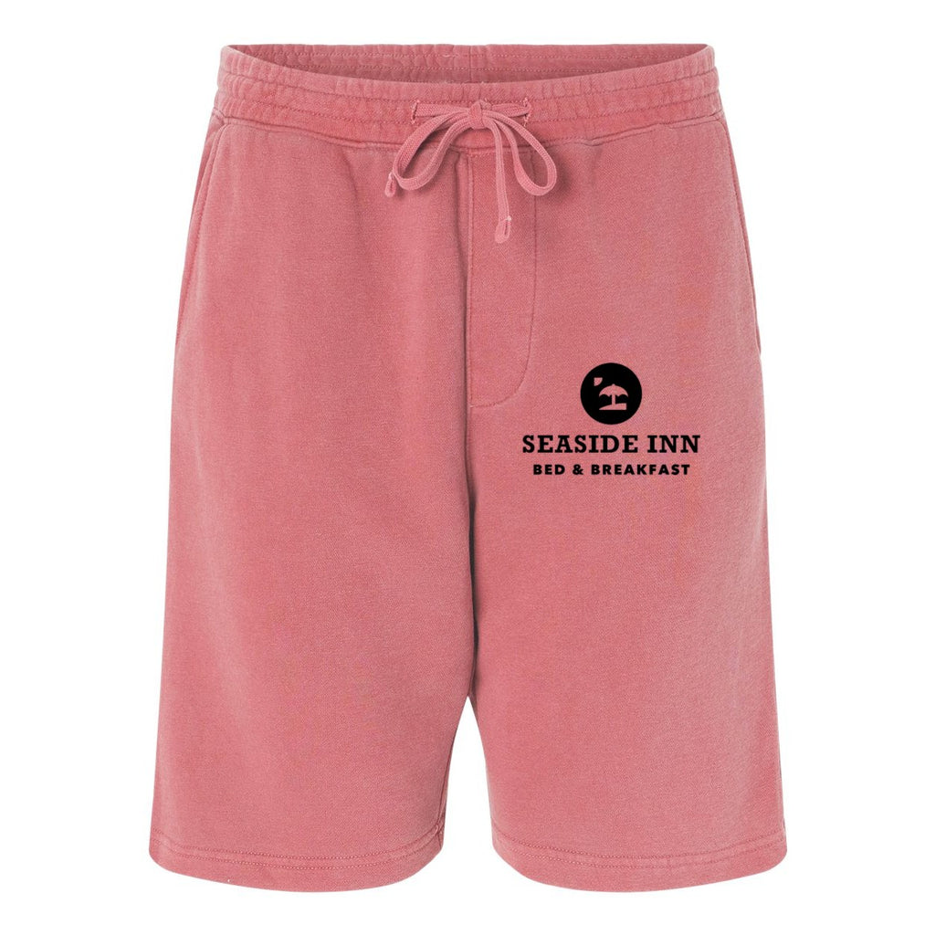 Independent Trading Co. Unisex Pigment-Dyed Fleece Shorts - Pigment Pink - Front