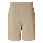 Independent Trading Co. Unisex Pigment-Dyed Fleece Shorts - Pigment Sandstone - Back