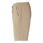 Independent Trading Co. Unisex Pigment-Dyed Fleece Shorts - Pigment Sandstone - Direct Side