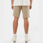 Independent Trading Co. Unisex Pigment-Dyed Fleece Shorts - Pigment Sandstone - On Model Back