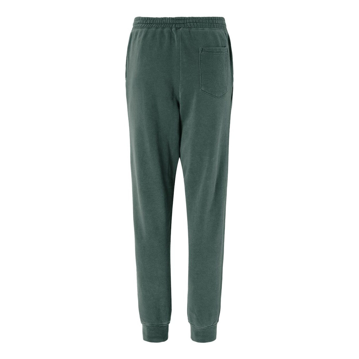 Independent Trading Co. Unisex Pigment-Dyed Fleece Sweatpants - Pigment Alpine Green - Back