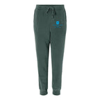 Independent Trading Co. Unisex Pigment-Dyed Fleece Sweatpants - Pigment Alpine Green - Front
