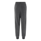 Independent Trading Co. Unisex Pigment-Dyed Fleece Sweatpants - Pigment Black - Back