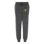 Independent Trading Co. Unisex Pigment-Dyed Fleece Sweatpants - Pigment Black - Front