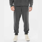 Independent Trading Co. Unisex Pigment-Dyed Fleece Sweatpants - Pigment Black - On Model Front