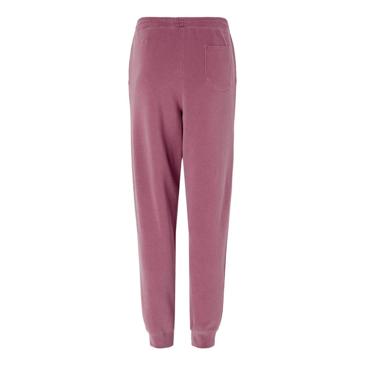 Independent Trading Co. Unisex Pigment-Dyed Fleece Sweatpants - Pigment Maroon - Back