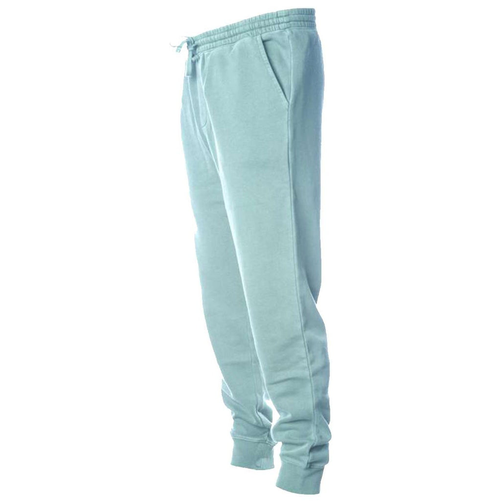 Independent Trading Co. Unisex Pigment-Dyed Fleece Sweatpants - Pigment Mint - Side