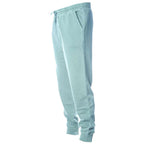 Independent Trading Co. Unisex Pigment-Dyed Fleece Sweatpants - Pigment Mint - Side