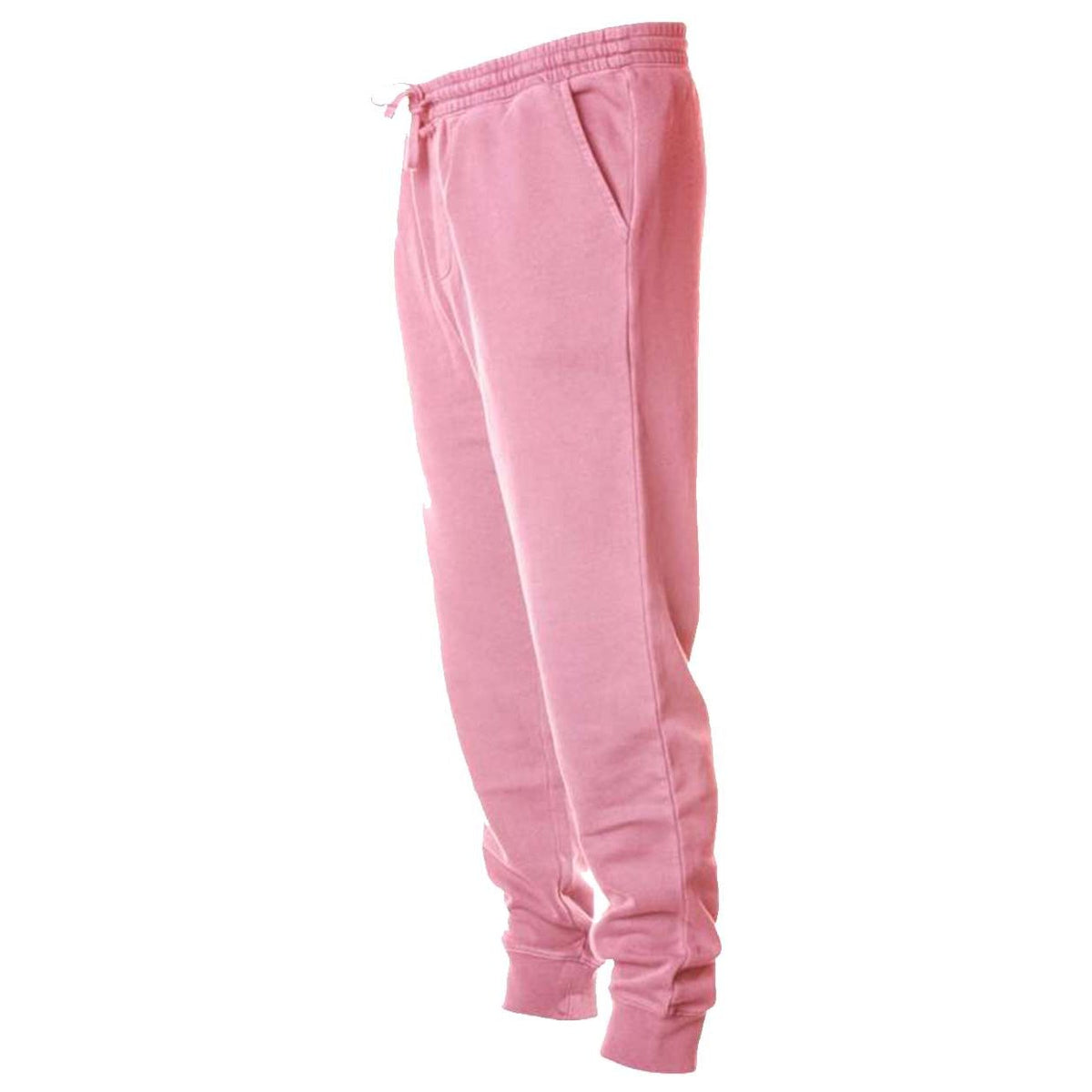 Independent Trading Co. Unisex Pigment-Dyed Fleece Sweatpants - Pigment Pink - Side