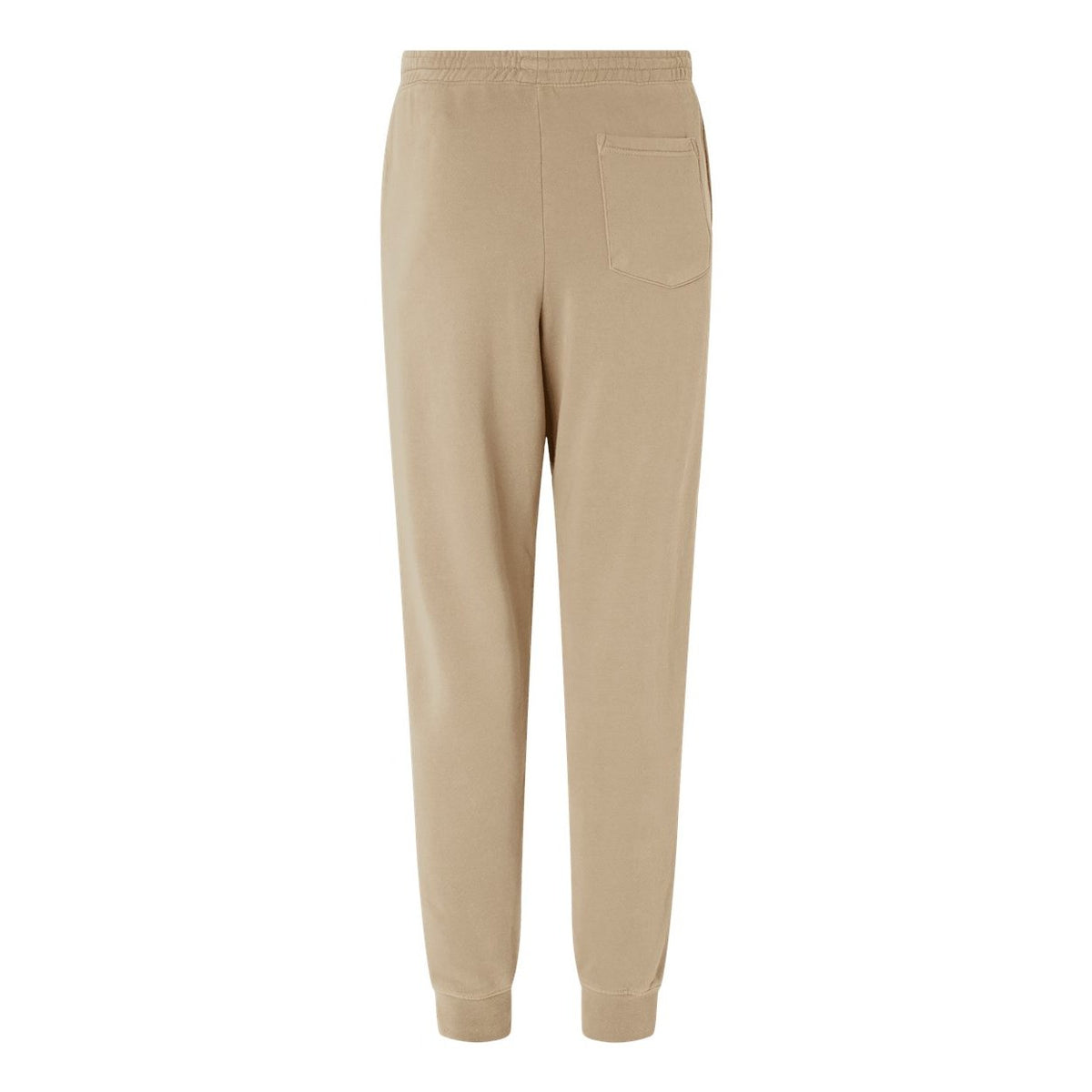 Independent Trading Co. Unisex Pigment-Dyed Fleece Sweatpants - Pigment Sandstone - Back