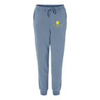 Independent Trading Co. Unisex Pigment-Dyed Fleece Sweatpants - Pigment Slate Blue - Front