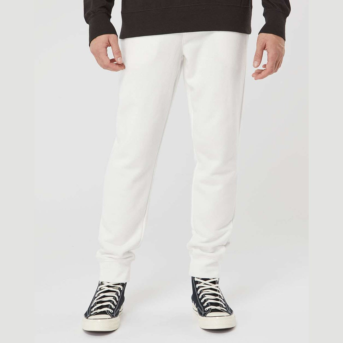 Independent Trading Co. Unisex Pigment-Dyed Fleece Sweatpants - Prepared For Dye - On Model Front