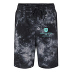 Independent Trading Co. Unisex Tie-Dyed Fleece Shorts - Tie Dye Black - Front