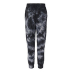 Independent Trading Co. Unisex Tie-Dyed Fleece Sweatpants - Tie Dye Black - Back