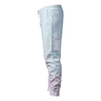 Independent Trading Co. Unisex Tie-Dyed Fleece Sweatpants - Tie Dye Cotton Candy - Direct Side