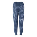 Independent Trading Co. Unisex Tie-Dyed Fleece Sweatpants - Tie Dye Navy - Back