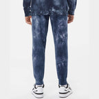 Independent Trading Co. Unisex Tie-Dyed Fleece Sweatpants - Tie Dye Navy - On Model Back