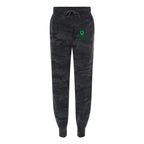 Independent Trading Co. Women's California Wave Wash Sweatpants - Black Camo Heather - Front