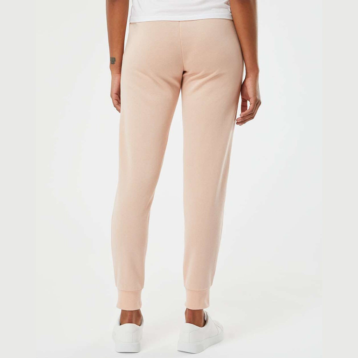 Independent Trading Co. Women's California Wave Wash Sweatpants - Blush - On Model Back