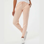 Independent Trading Co. Women's California Wave Wash Sweatpants - Blush - On Model Front