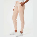 Independent Trading Co. Women's California Wave Wash Sweatpants - Blush - On Model Side