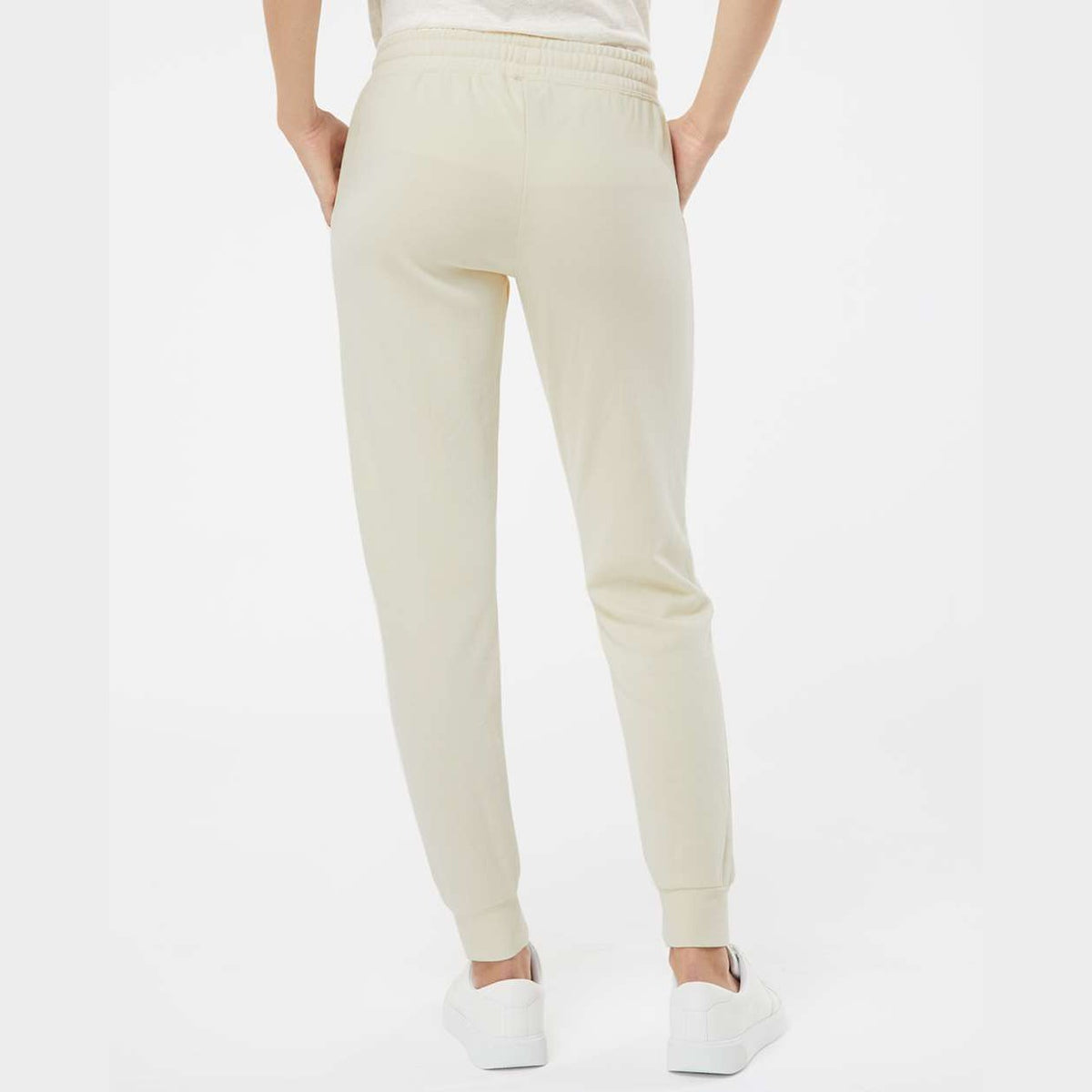 Independent Trading Co. Women's California Wave Wash Sweatpants - Bone - On Model Back