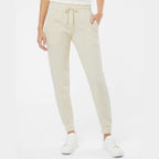 Independent Trading Co. Women's California Wave Wash Sweatpants - Bone - On Model Front