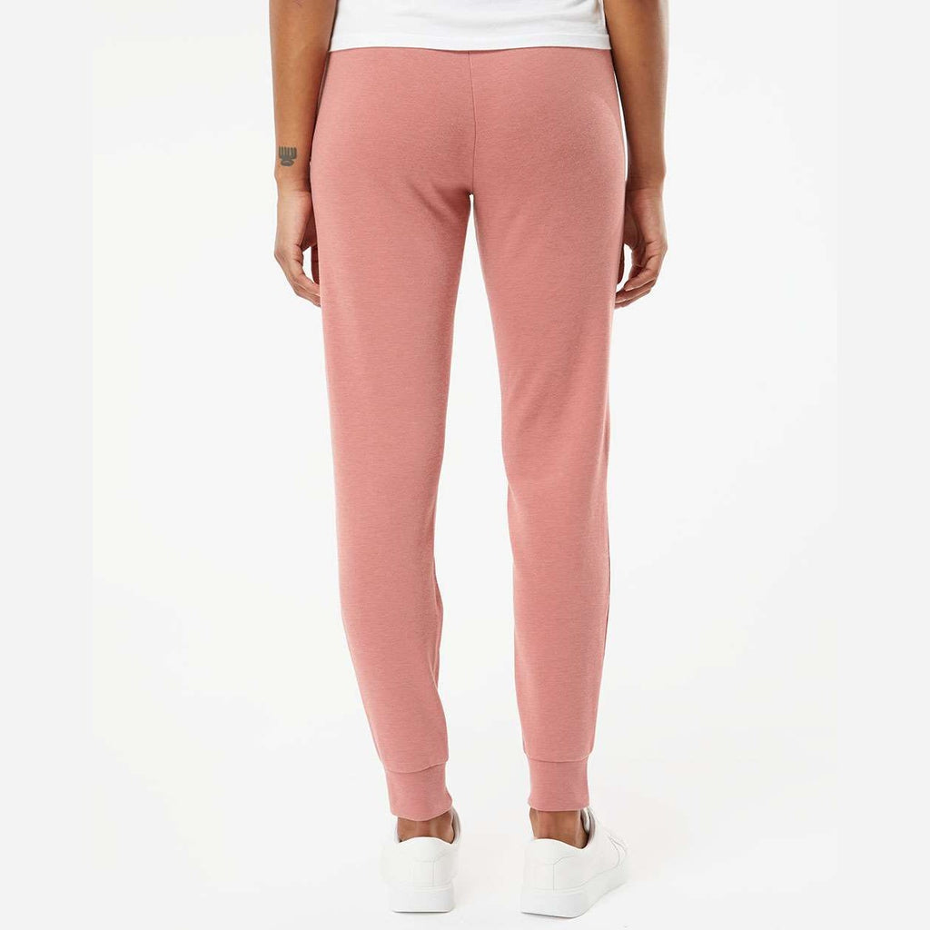 Independent Trading Co. Women's California Wave Wash Sweatpants - Dusty Rose - On Model Back