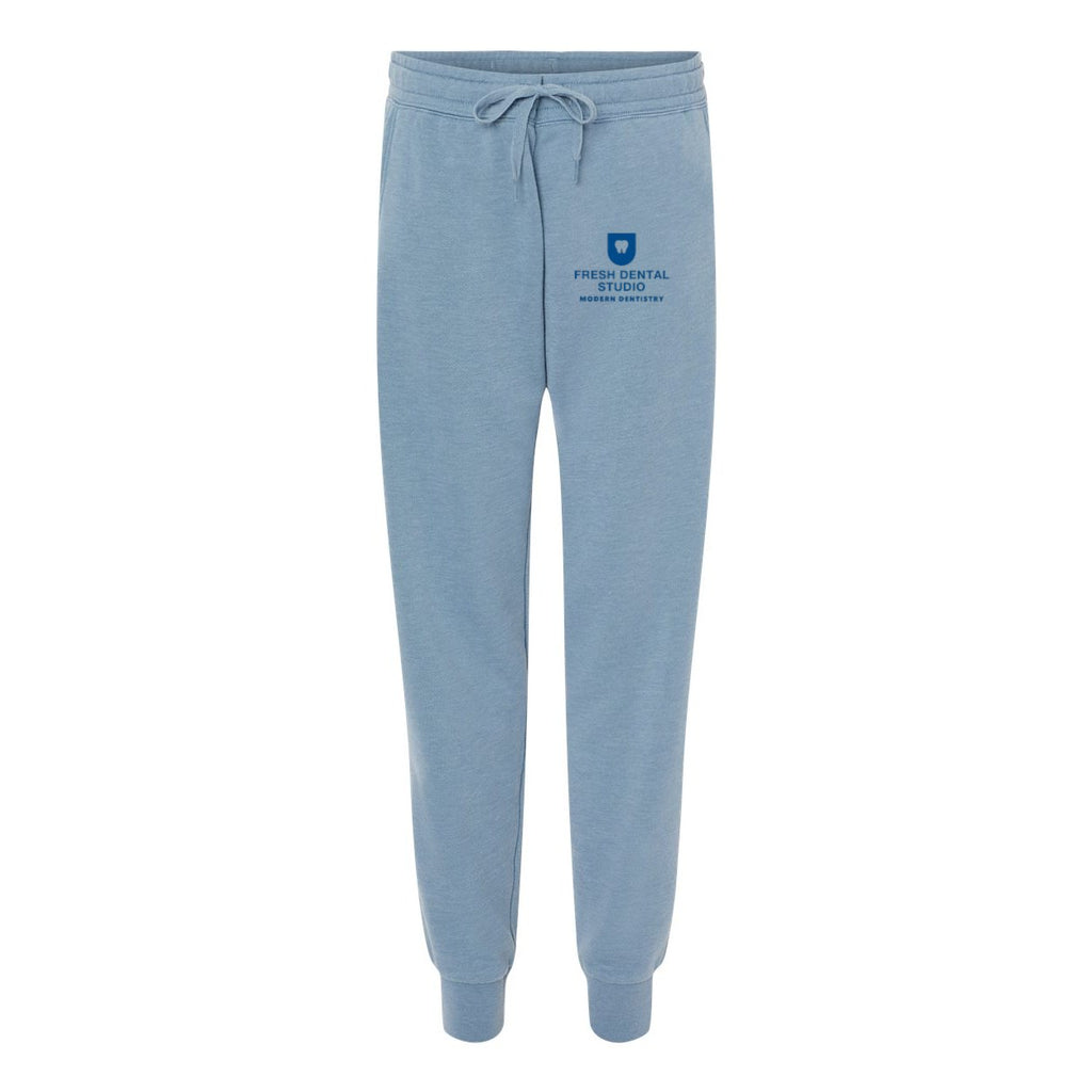 Independent Trading Co. Women's California Wave Wash Sweatpants - Misty Blue - Front