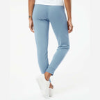 Independent Trading Co. Women's California Wave Wash Sweatpants - Misty Blue - On Model Back