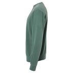 Independent Trading Unisex Midweight Pigment Dyed Crew Neck - Alpine Green - Side