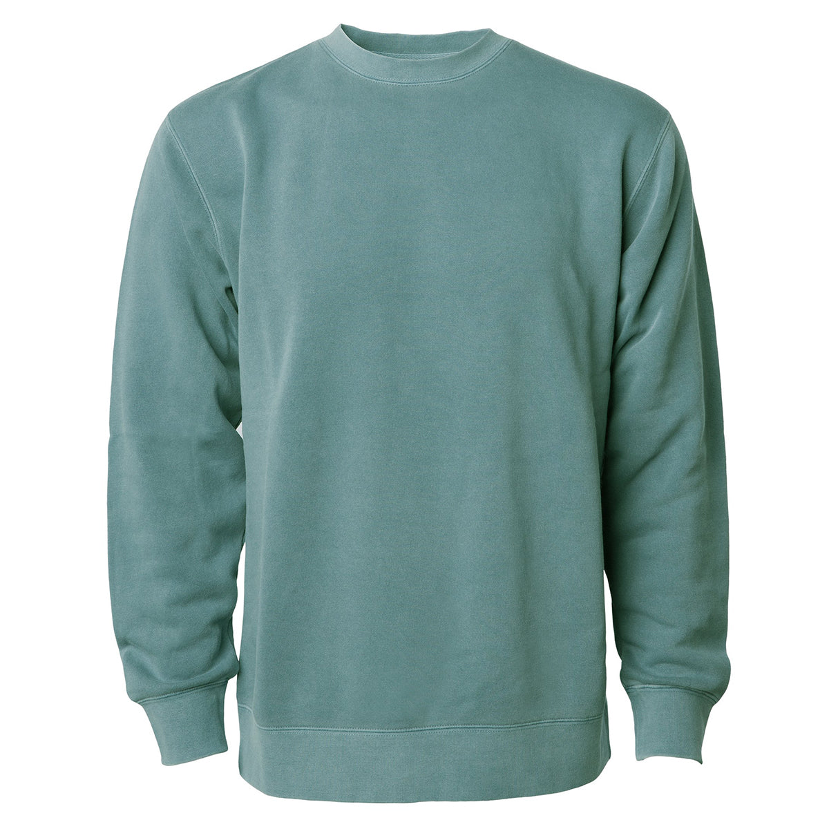 Independent Trading Unisex Midweight Pigment Dyed Crew Neck - Alpine Green