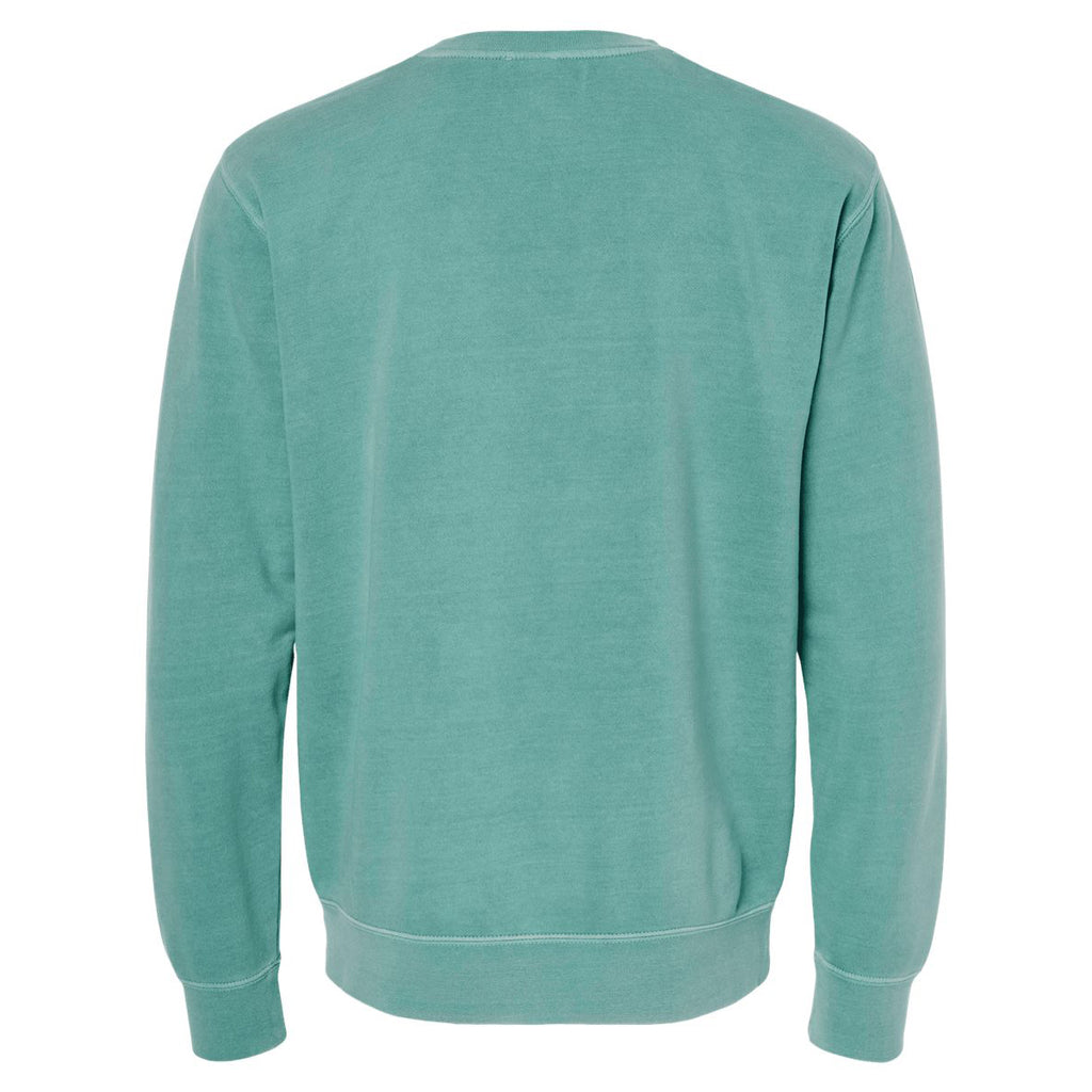 Independent Trading Unisex Midweight Pigment Dyed Crew Neck - Back