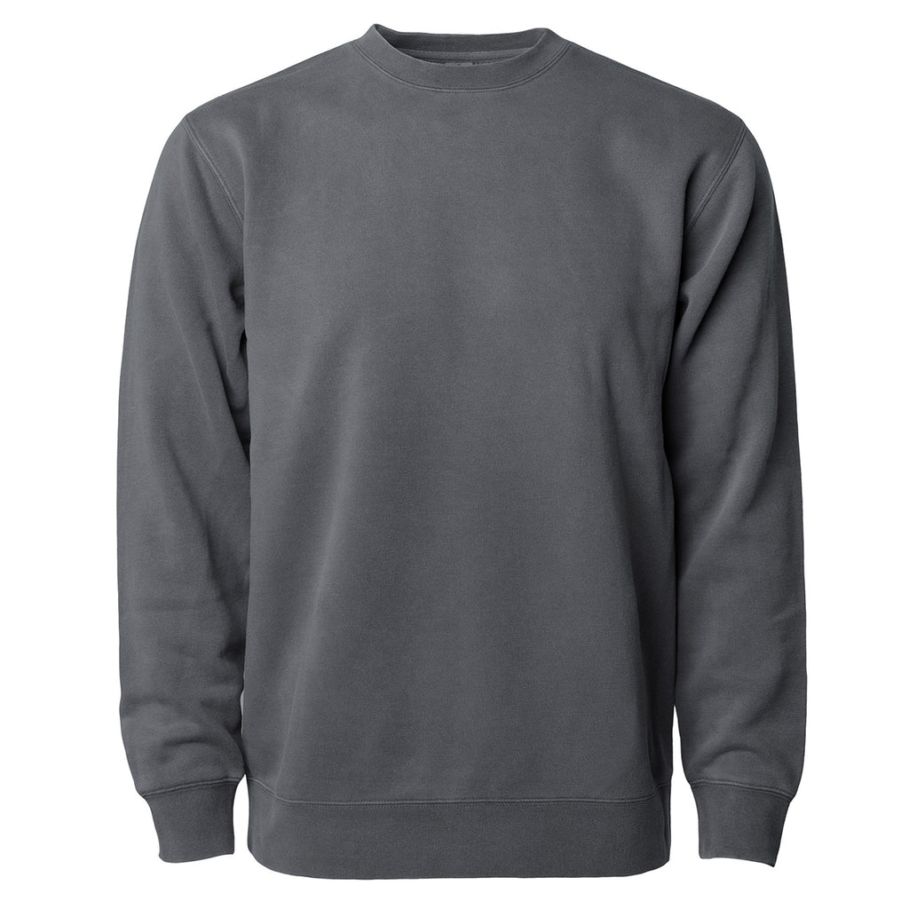 Independent Trading Unisex Midweight Pigment Dyed Crew Neck - Black
