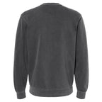 Independent Trading Unisex Midweight Pigment Dyed Crew Neck - Black - Back