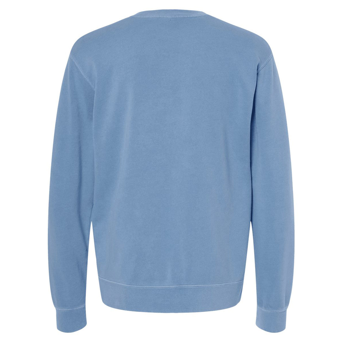 Independent Trading Unisex Midweight Pigment Dyed Crew Neck - Light Blue - Back