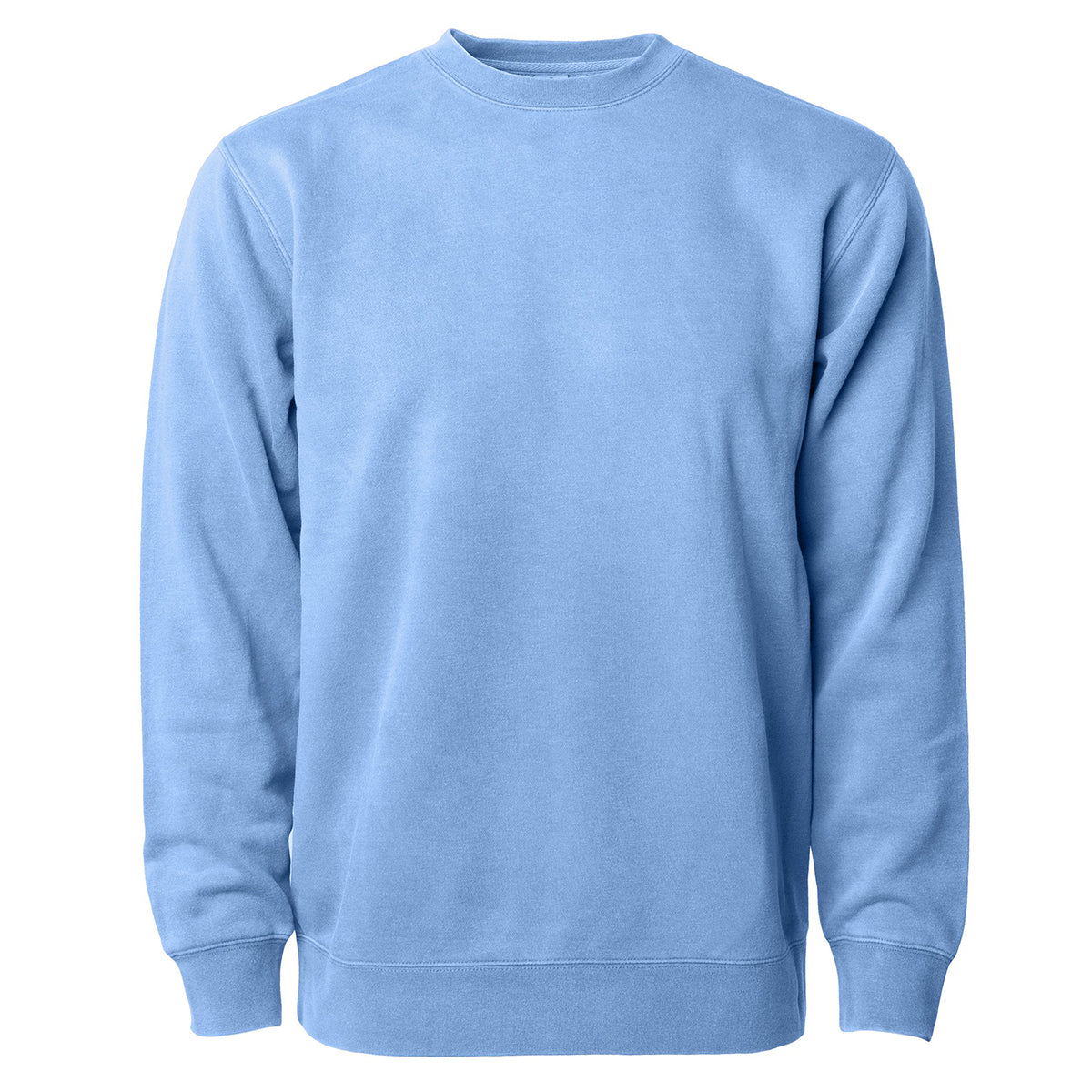 Independent Trading Unisex Midweight Pigment Dyed Crew Neck - Light Blue